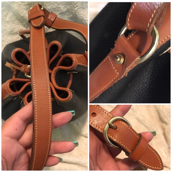 ❌👑✅PRICE FIRM✅Vintage Genuine Leather Dooney & Bourke Bucket Drawstring Bag - Picture 7 of 11